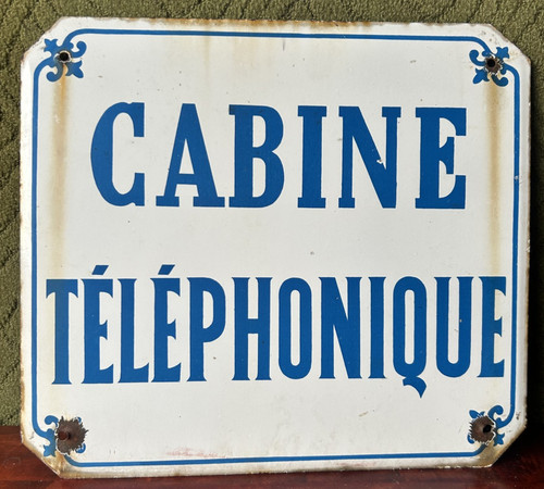 Ancienne plaque emaillee - ancienne,