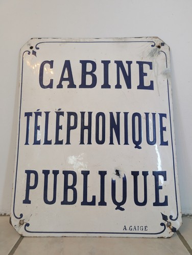 Ancienne plaque émaillée - ancienne,